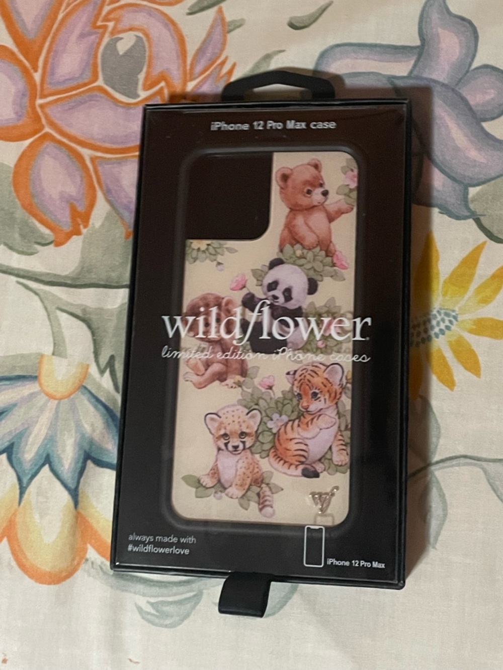 Wildflowers Cream Animal Garden iPhone 12 Pro Max Case with Floral Accents